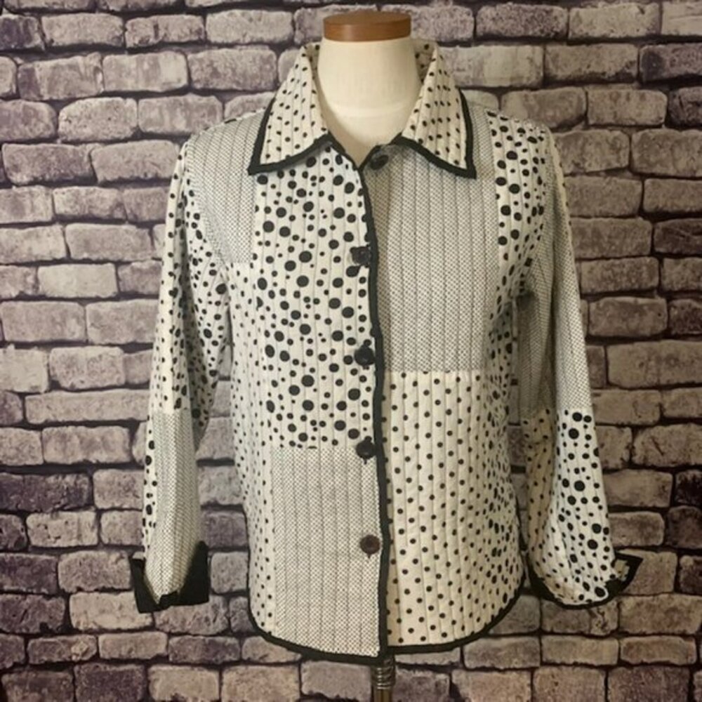 Keren Hart Black & White Jacket Size Small